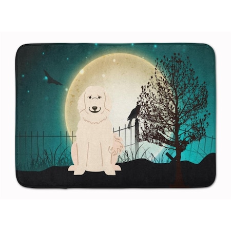 Carolines Treasures Halloween Scary Great Pyrenese Machine Washable Memory Foam Mat BB2273RUG